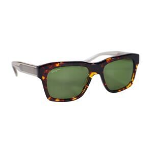 Salvatore Ferragamo Square Designer Sunglasses  - Dark Tortoise / Green - NWT
